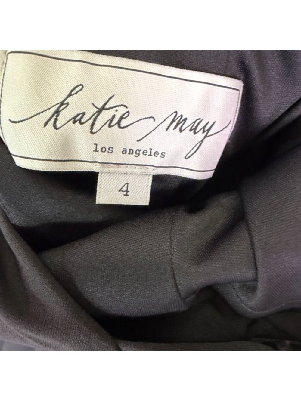 Katie May Womens Black Formal Maxi Dress Elegant Cap Sleeve Size 4 - Picture 3 of 5